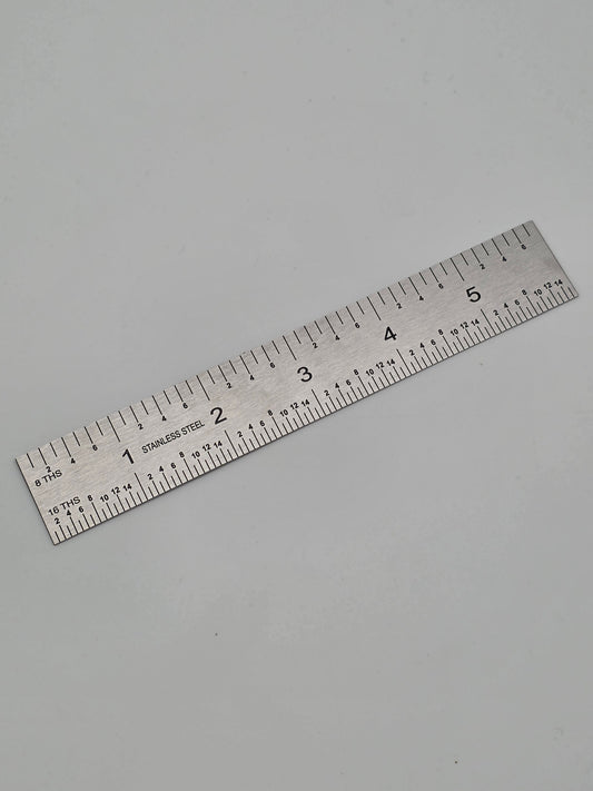 6 inch steel ruler