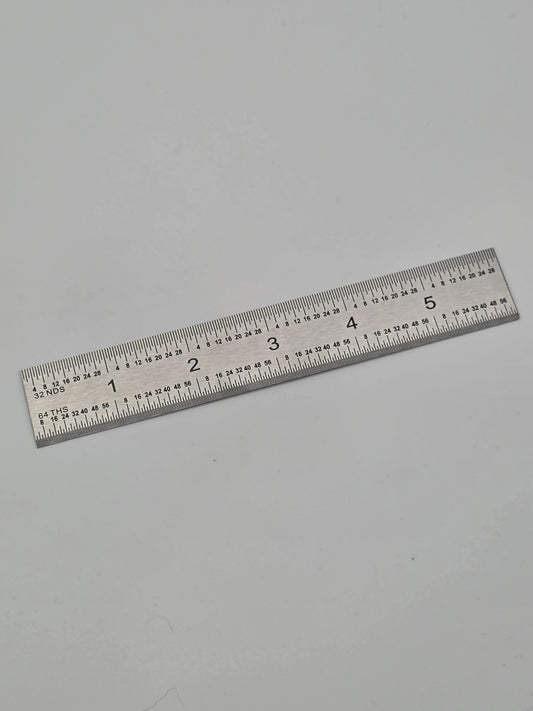 6 inch steel ruler
